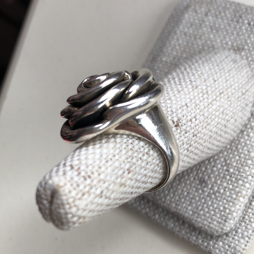 Sterling Flower Ring - image 2